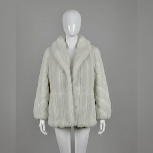 Plush Vintage Mid-Century Starlet “Snow Bunny” Faux Fur Coat